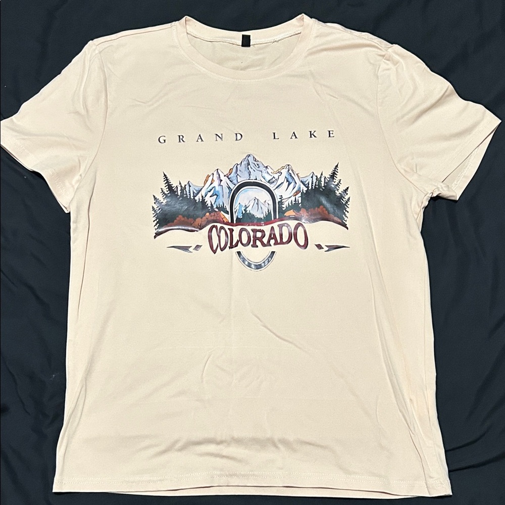 Grand Lake Colorado Cream T-Shirt